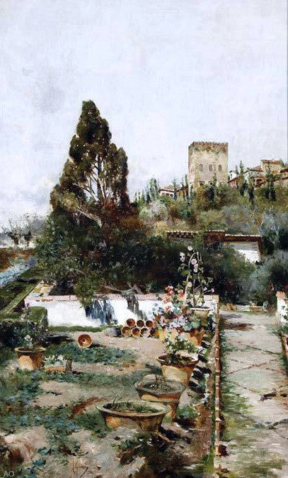 Paisaje by Antonio Gomar Y Gomar - Hand Painted Oil Painting
