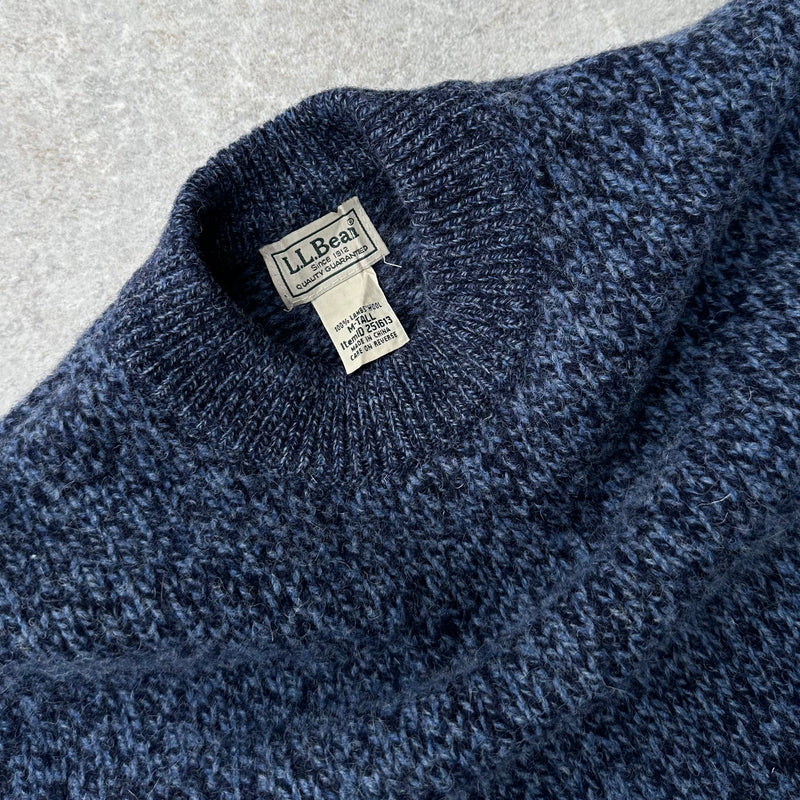 Vintage LL Bean Navy/Blue Knitted Jumper