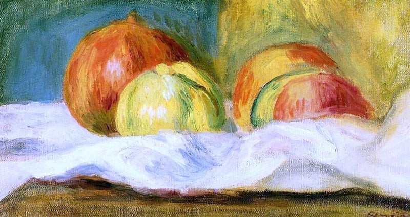 Still Life with Apples and Pomegranates by Pierre Auguste Renoir - Hand Painted Oil Painting