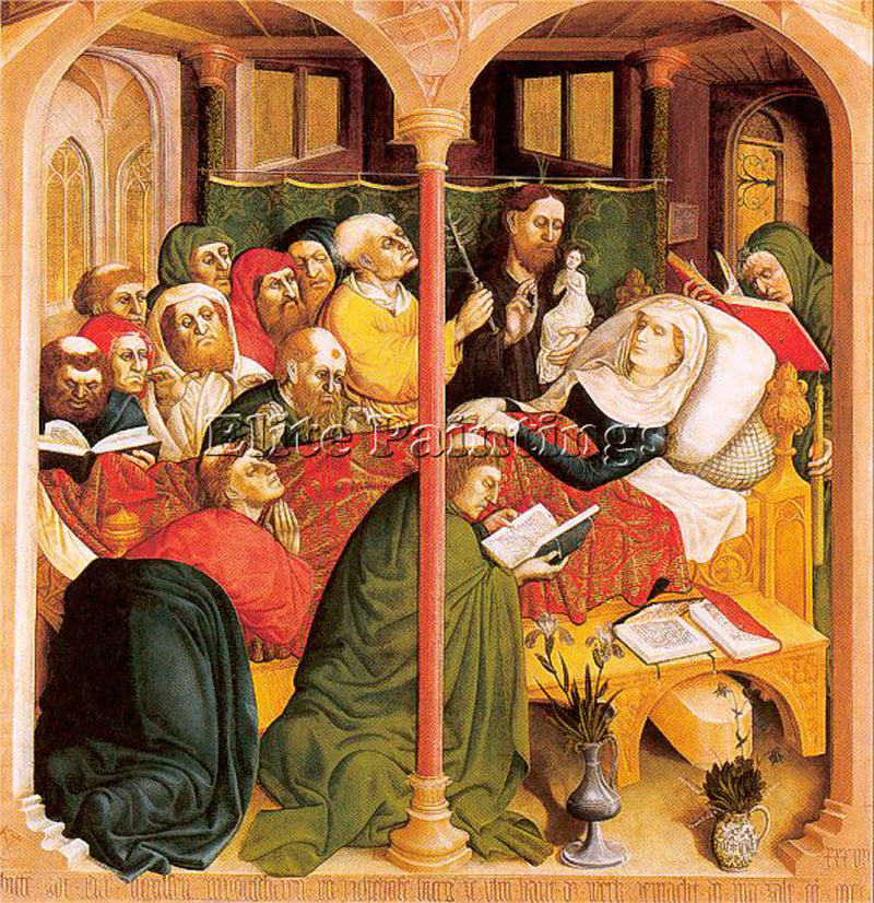 GERMAN MULTSCHER HANS GERMAN 1390 1467 ARTIST PAINTING REPRODUCTION HANDMADE OIL