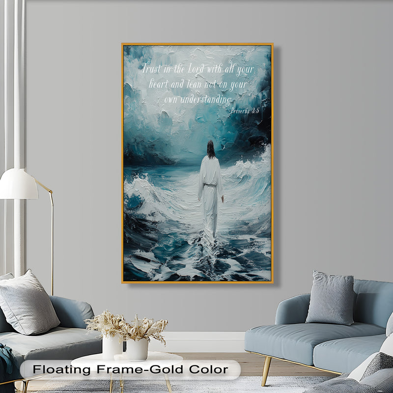 Proverbs 3:5 – Trust in the Lord Bible Verse Oil Painting