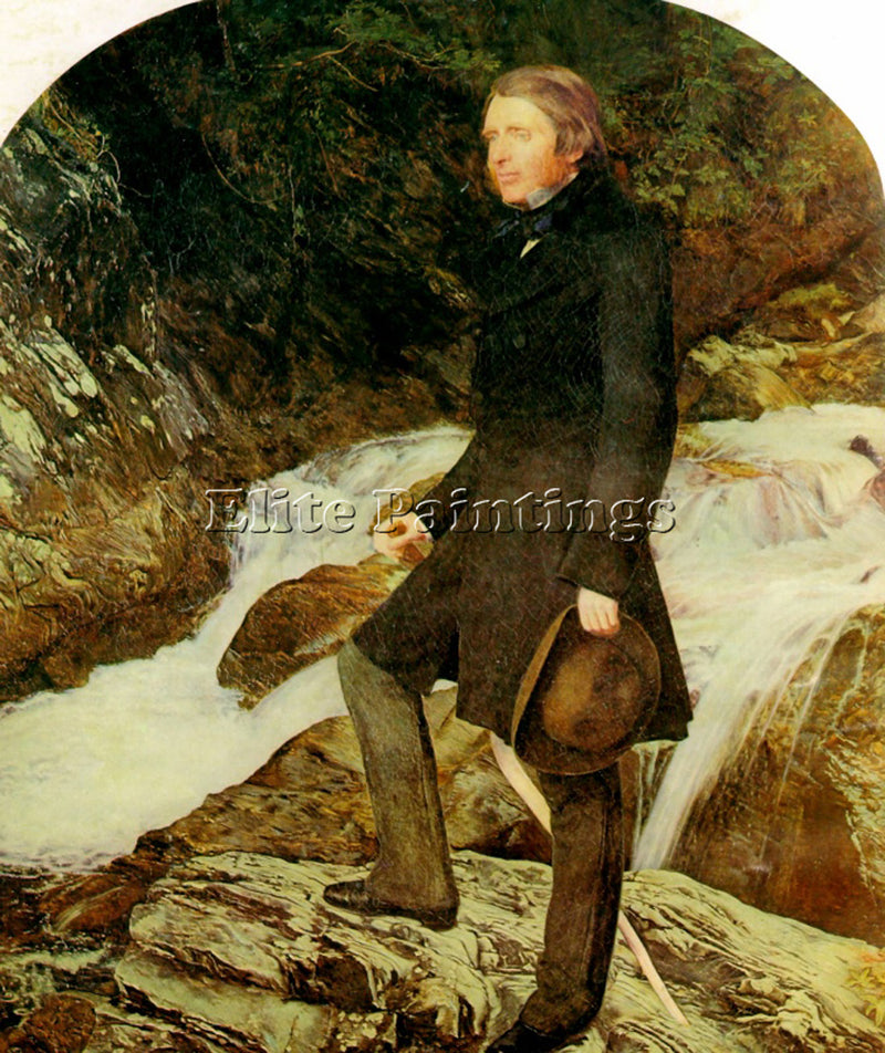 JOHN EVERETT MILLAIS PORTRAIT OF JOHN RUSKIN ARTIST PAINTING HANDMADE OIL CANVAS