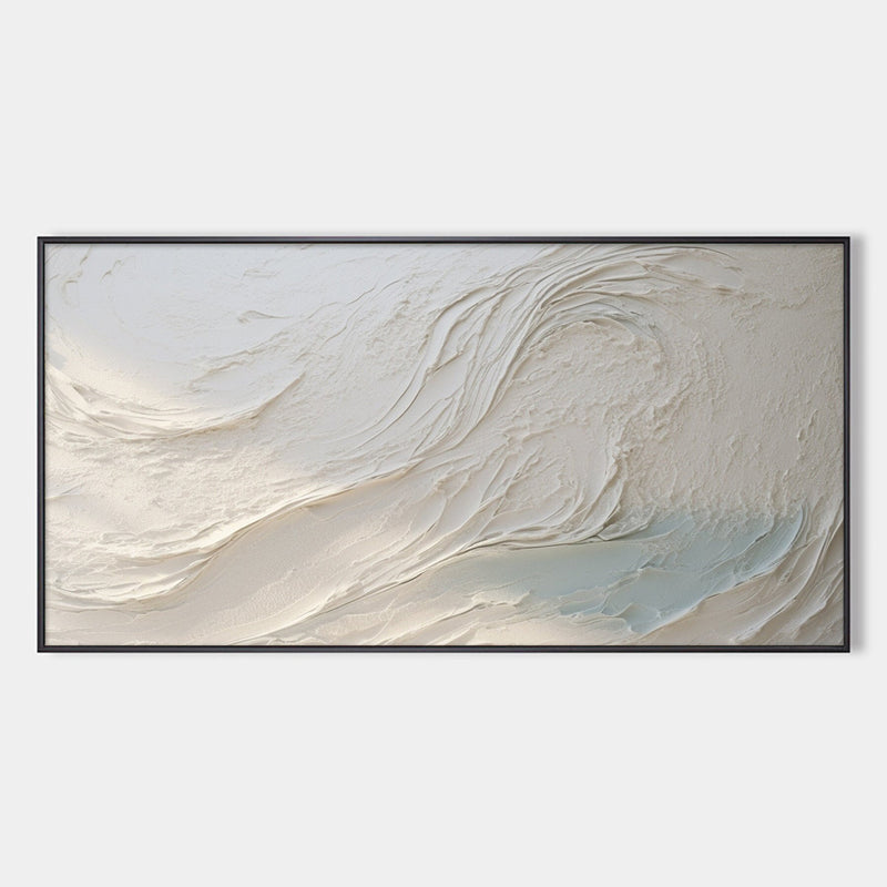 WHISPERS OF WHITE: Textured Minimalist Oil Painting