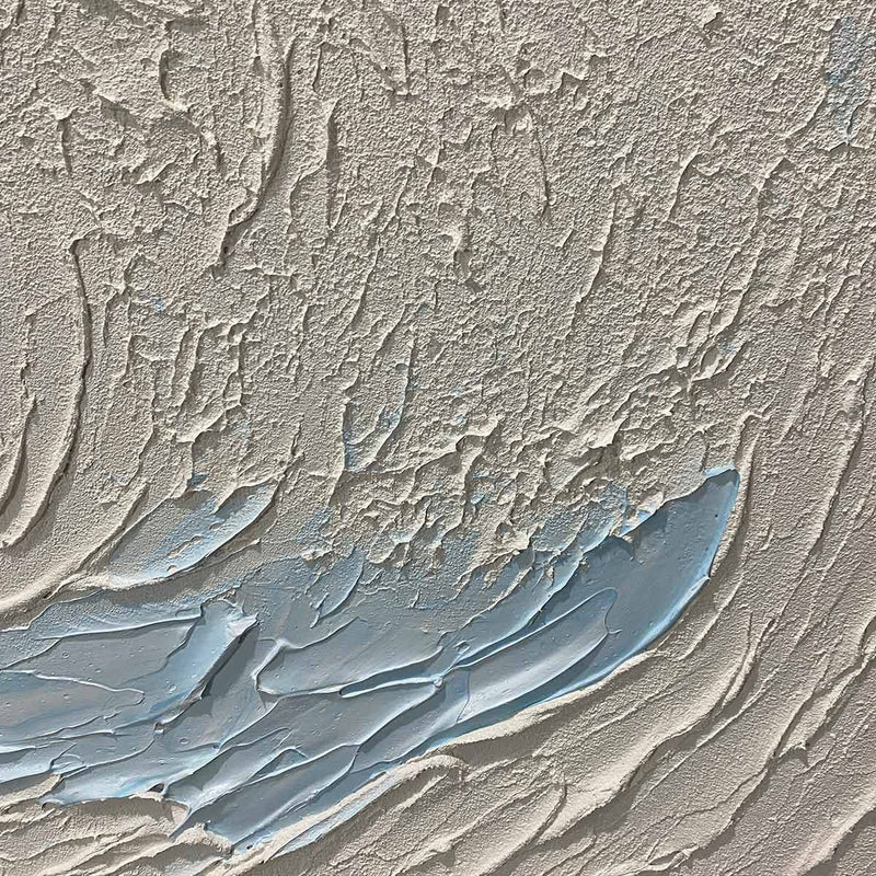 WHISPERS OF WHITE: Textured Minimalist Oil Painting