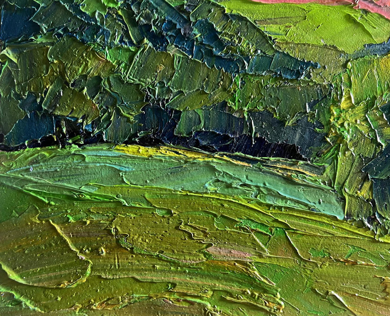Oil painting Summer meadows and forests Boris Serdyuk