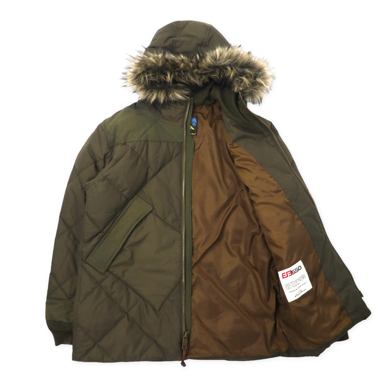 Eddie Bauer ゲッデスパーカー  BAUER DOWN ダウンジャケット M カーキ コットン ナイロン TALONジップ 60/40クロス 防水 EB550 フィルパワー STORMREPEL GEDDES PARKA 復刻