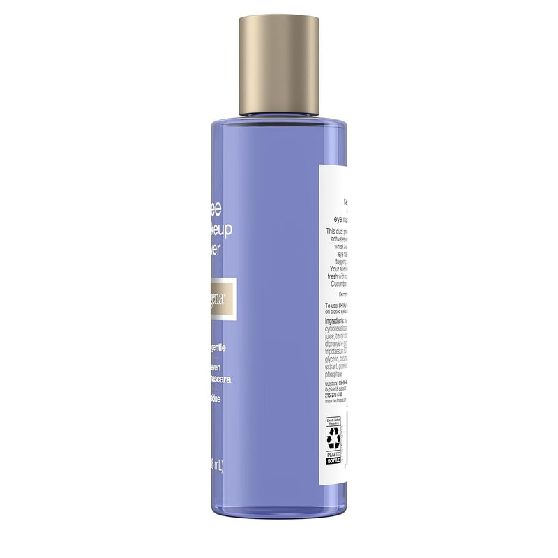 Neutrogena Gentle Oil-Free Eye Makeup Remover & Cleanser for Sensitive Eyes, Non-Greasy Makeup Remover, Removes Waterproof Mascara, Dermatologist & Ophthalmologist Tested, 8.0 fl. oz