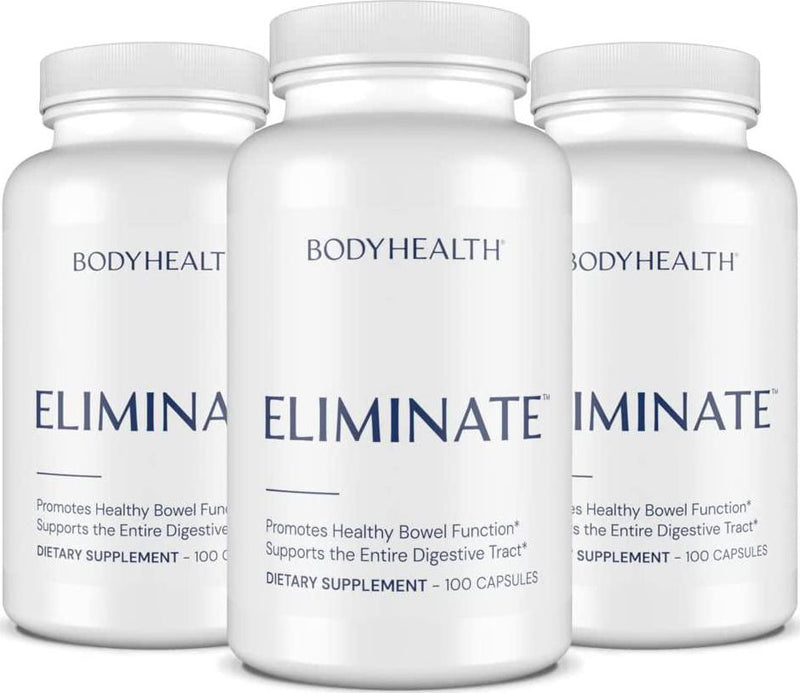 BodyHealth Intestinal Cleanse Eliminate (100 Capsules), Colon Cleanser Detox, Laxative for Constipation and Gentle Bowel Elimination, Helps with Weight Loss, Liver Health and Body Detoxification