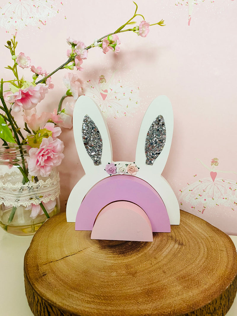 Bunny ears stacking girls bedroom decor
