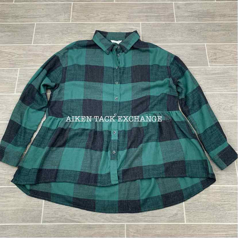 American Eagle Oversized Flannel Babydoll Shirt, Size Small, Brand New
