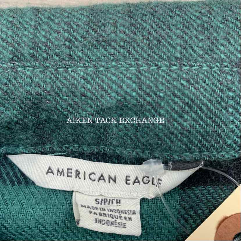 American Eagle Oversized Flannel Babydoll Shirt, Size Small, Brand New