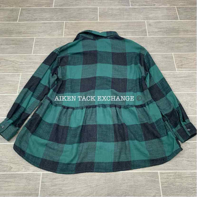 American Eagle Oversized Flannel Babydoll Shirt, Size Small, Brand New