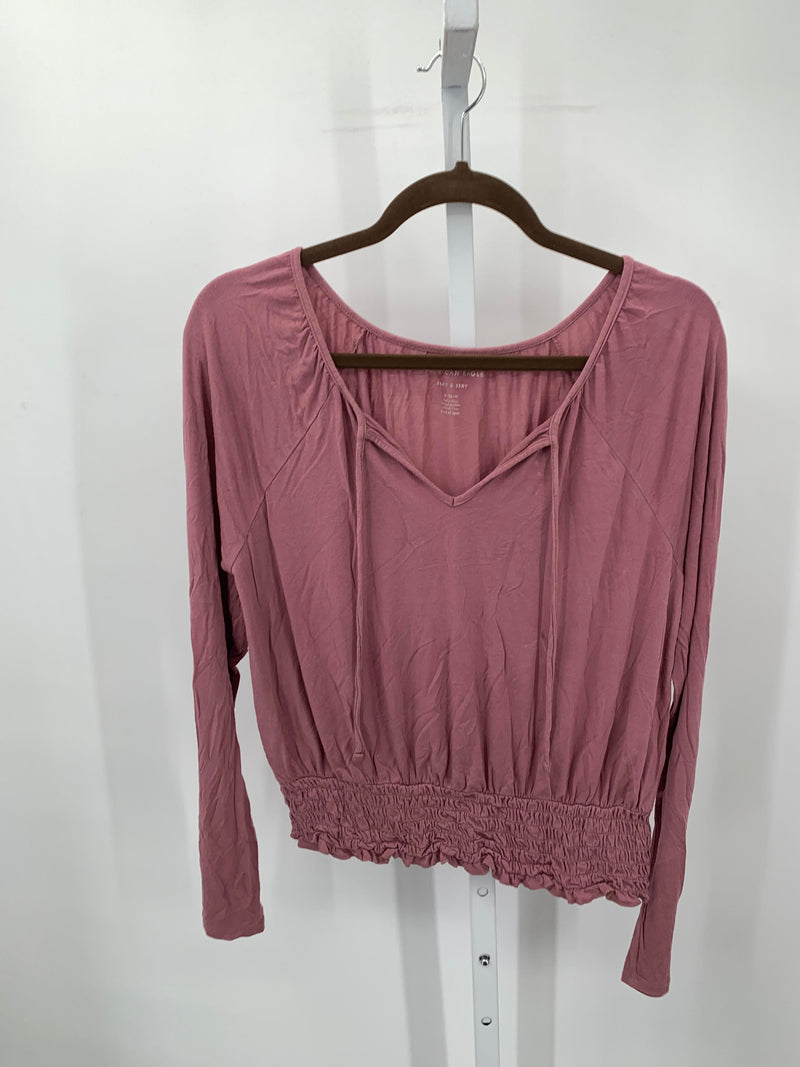 American Eagle Size Medium Juniors Long Sleeve Shirt