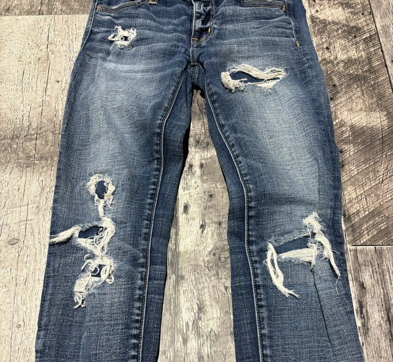 American Eagle blue mid rise skinny jeans - Hers size 0
