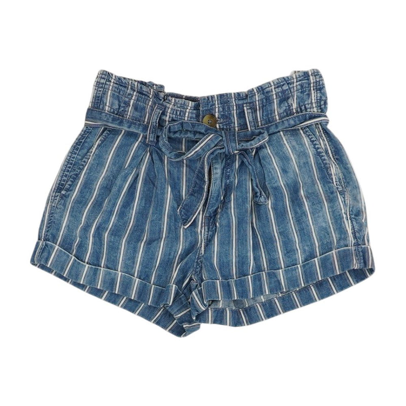 Blue Striped Shorts