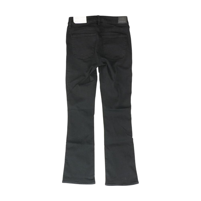 Black Solid High Rise Skinny Leg Jeans