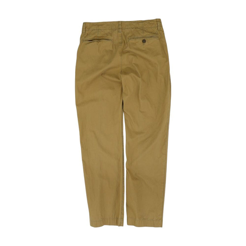 Tan Solid Khaki Pants