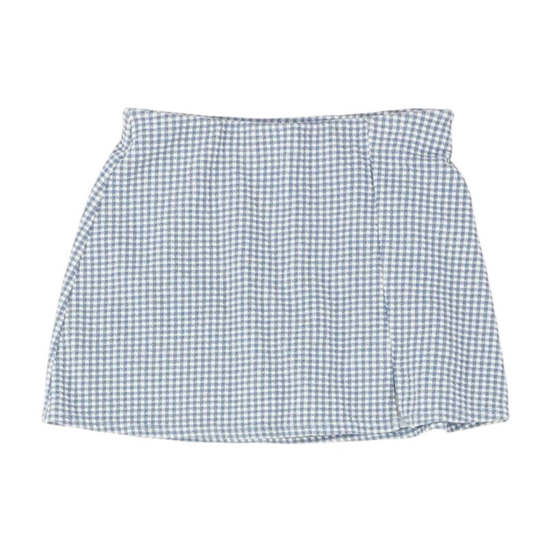 Blue Check Mini Skirt
