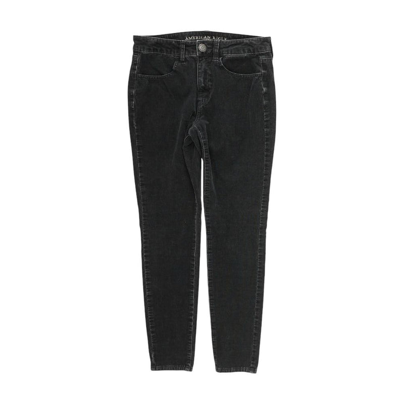 Black Solid Chino Pants