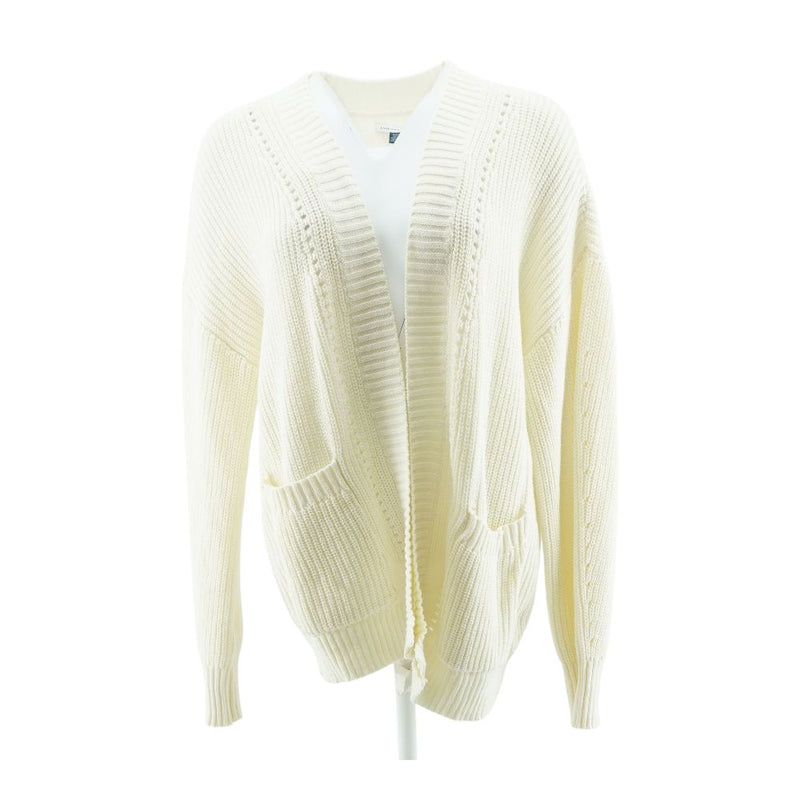 Ivory Solid Cardigan Sweater