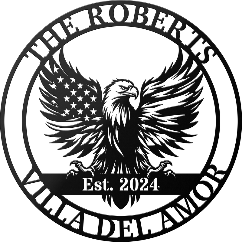 American Eagle Metal Sign