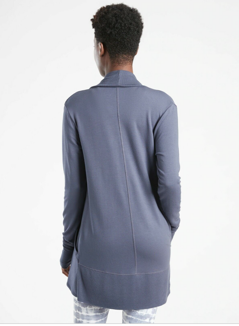 Athleta Medieval Violet Nirvana Pranayama Wrap Cardigan
