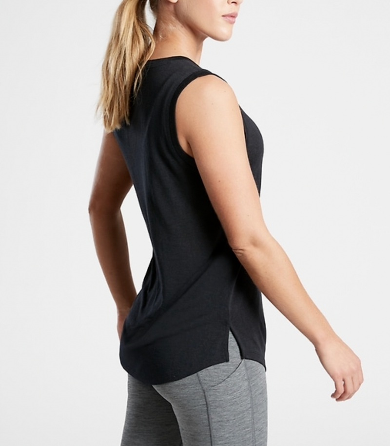 Athleta Black Sleeveless Breezy Top Tank