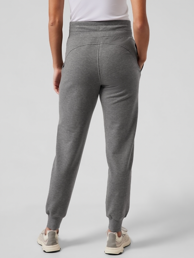 Athleta Heather Grey Drawstring Waistband Balance Jogger