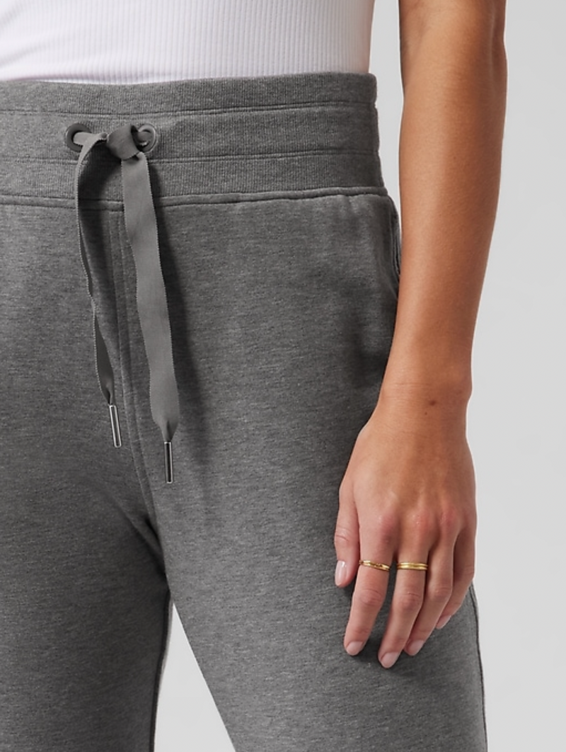 Athleta Heather Grey Drawstring Waistband Balance Jogger
