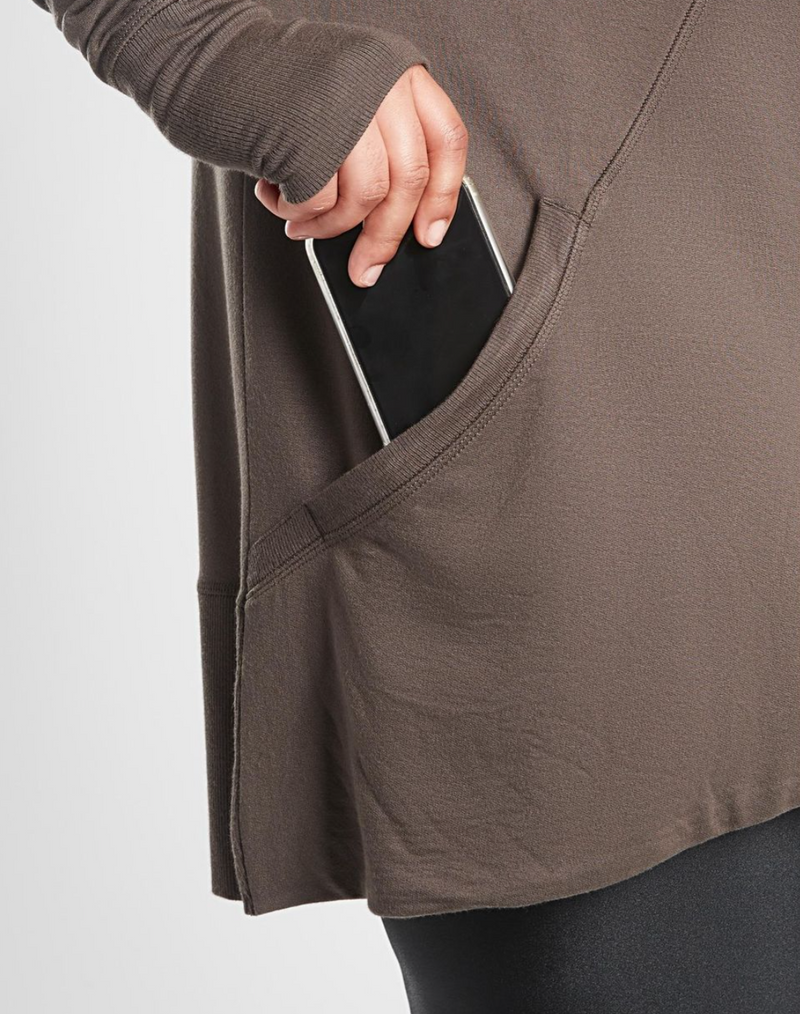 Athleta Brown Nirvana Pranayama Wrap Cardigan