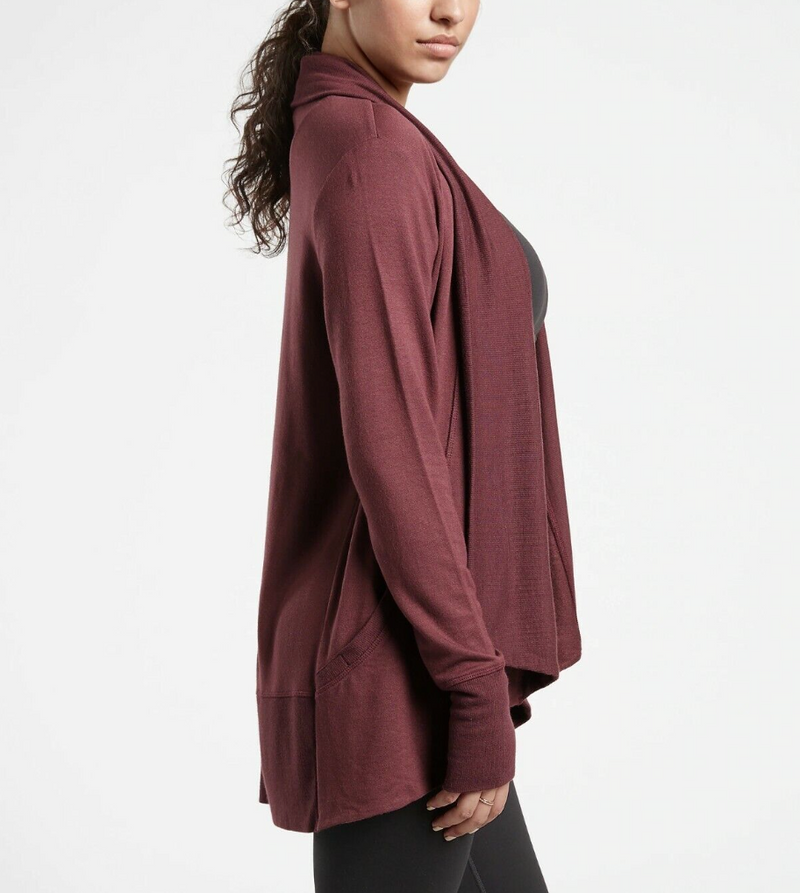 Athleta Decadent Chocolate Nirvana Pranayama Wrap Cardigan