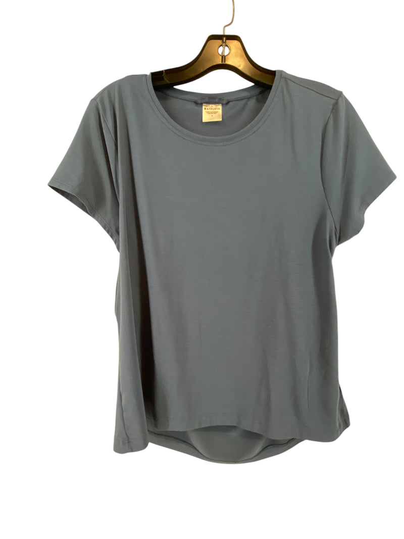 Athletic Top Short Sleeve By Athleta In Blue, Size: M