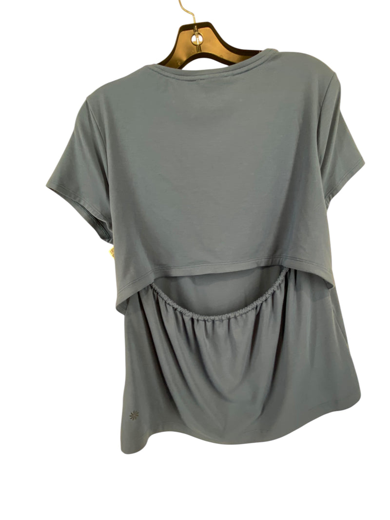 Athletic Top Short Sleeve By Athleta In Blue, Size: M
