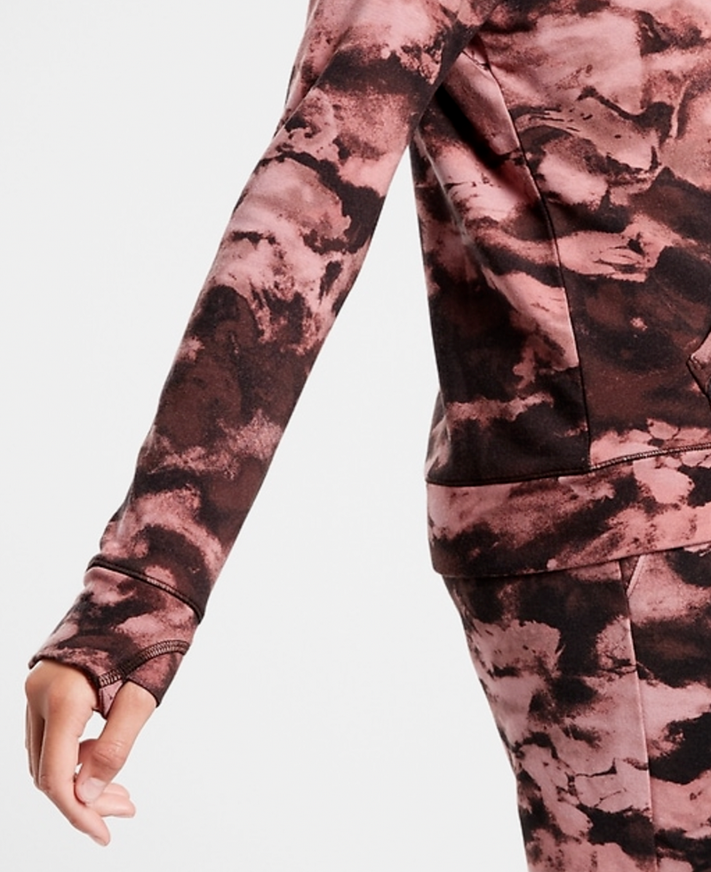 Athleta Girl Marine Black Pink In Your Element 2.0 Hoodie Sweatshirt