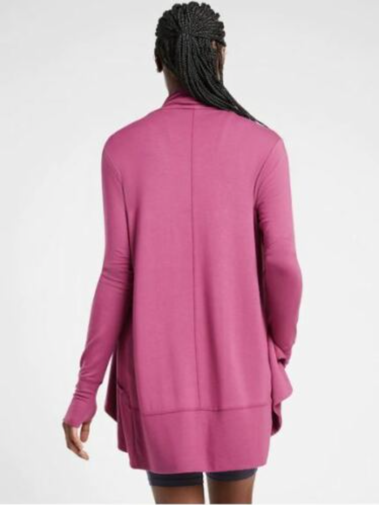 Athleta Vintage Plum Nirvana Pranayama Wrap Cardigan