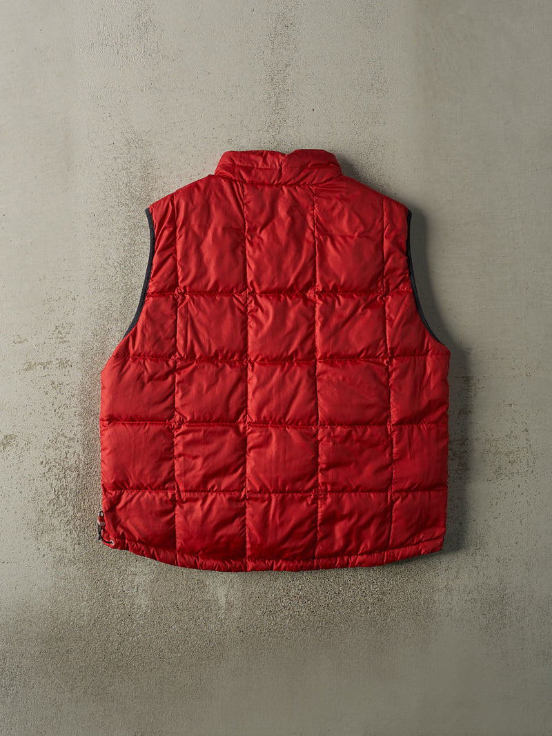 Vintage 90s Navy Blue & Red LL Bean Reversible Puffer Vest (L/XL)