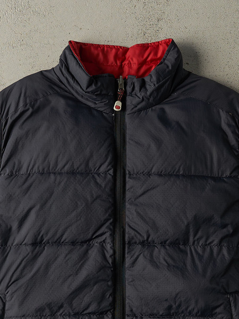 Vintage 90s Navy Blue & Red LL Bean Reversible Puffer Vest (L/XL)