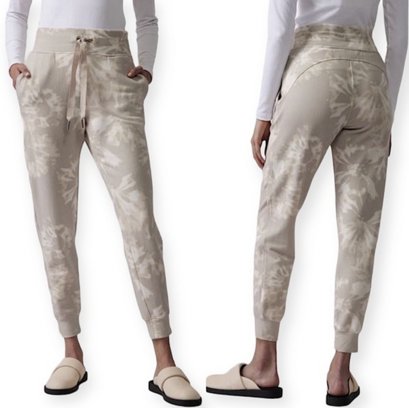 Athleta Willow Abalone Grey Drawstring Waistband Balance Jogger