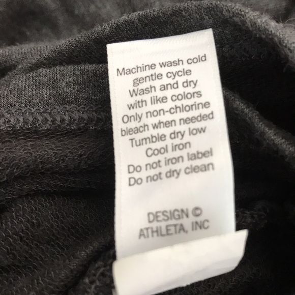 ATHLETA Dark Gray Wrap Front Hoodie Size S