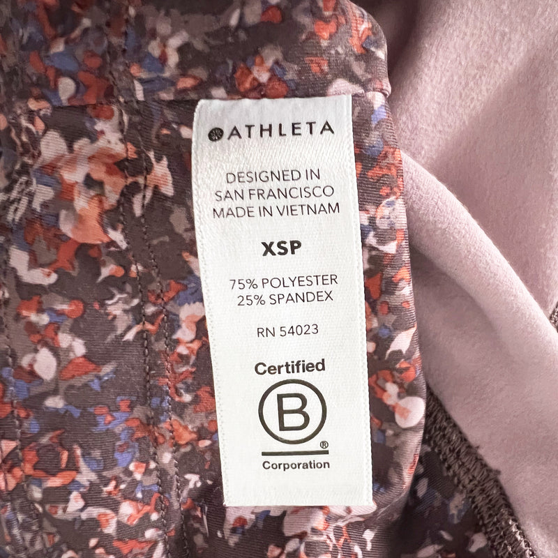 Athleta Women's Rainer High Rise Tight Leggings Sandstone Smoked Almond Brown