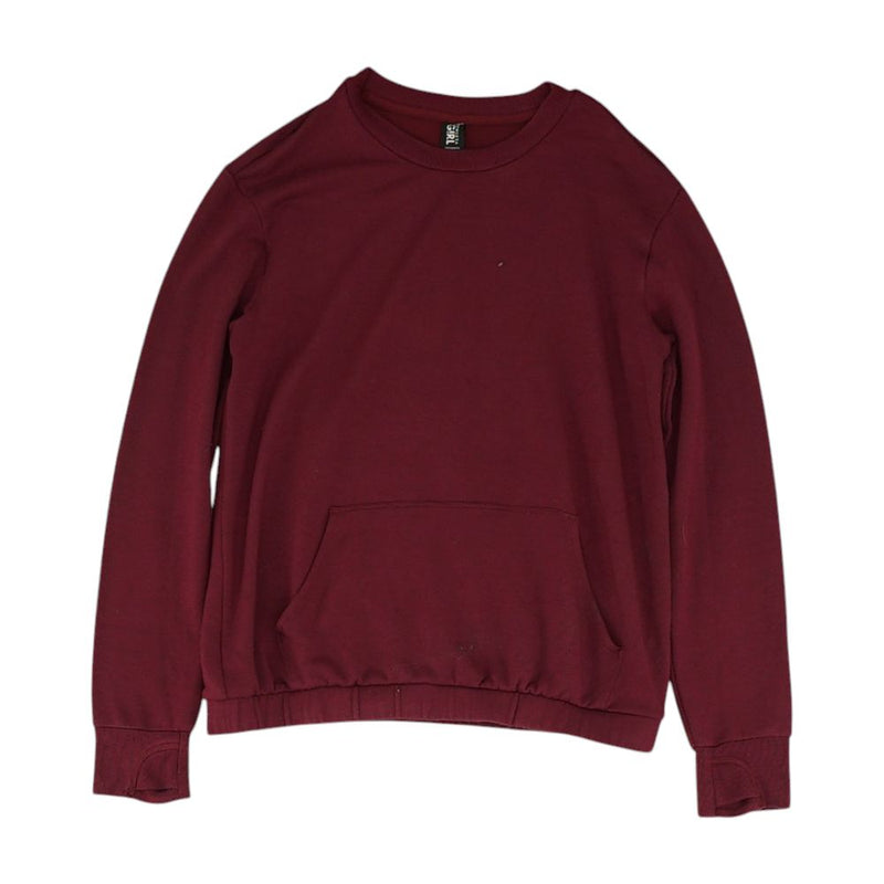 Maroon Solid Sweatshirt