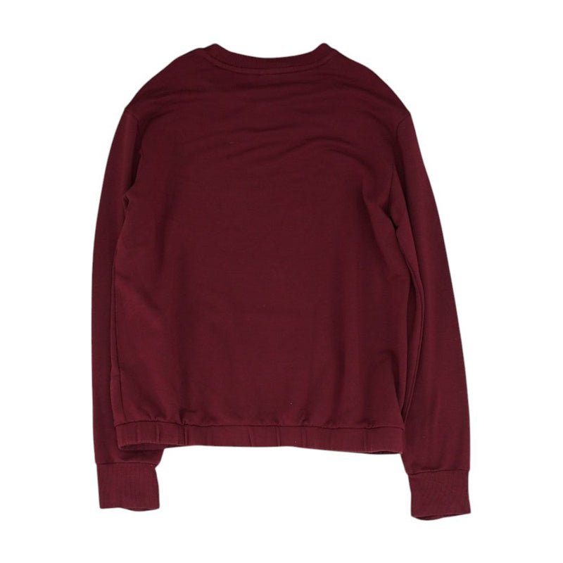 Maroon Solid Sweatshirt