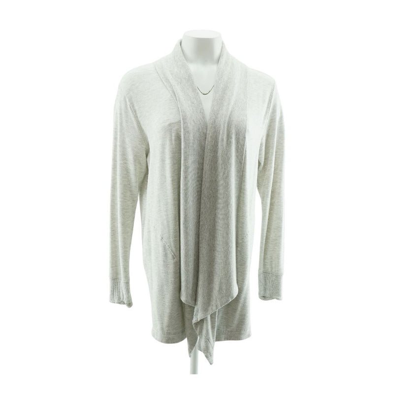 Gray Solid Cardigan Sweater