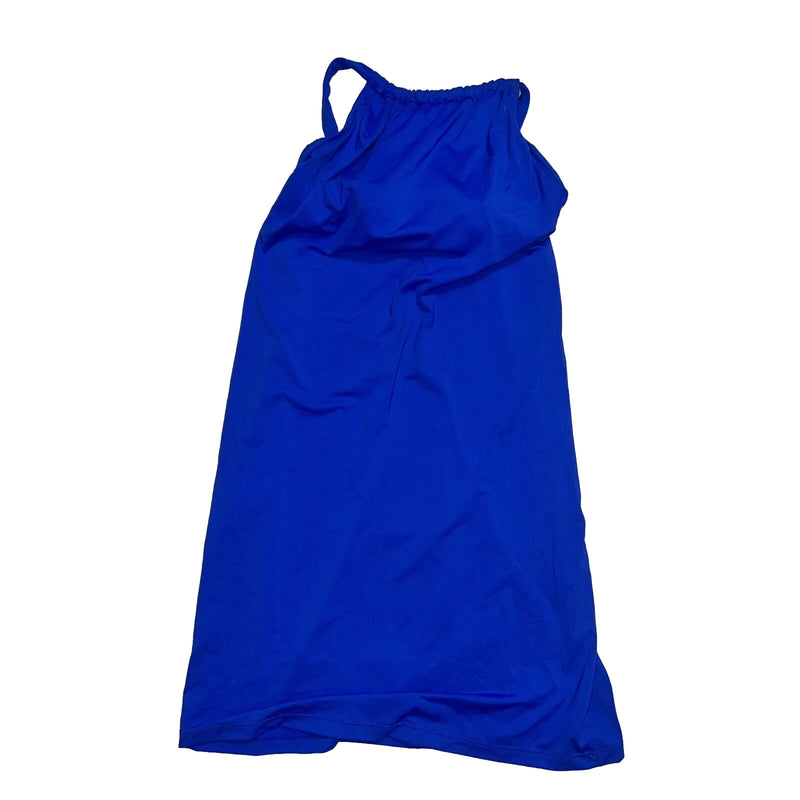 Women's Athleta Dress Size Small Blue Stretch Loose Built-in Bra Above Knee Halt