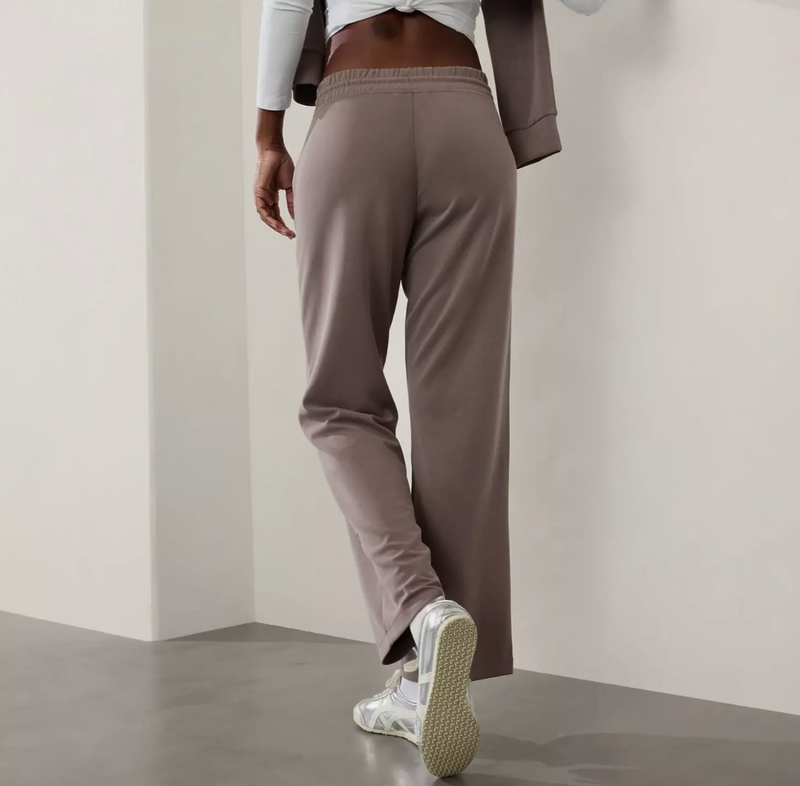Athleta Smoky Rose Seasoft Mid-rise Straight Pant