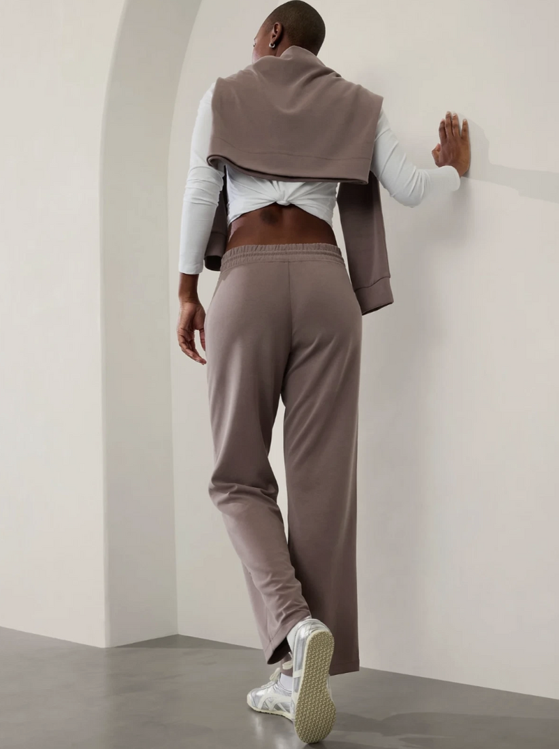 Athleta Smoky Rose Seasoft Mid-rise Straight Pant