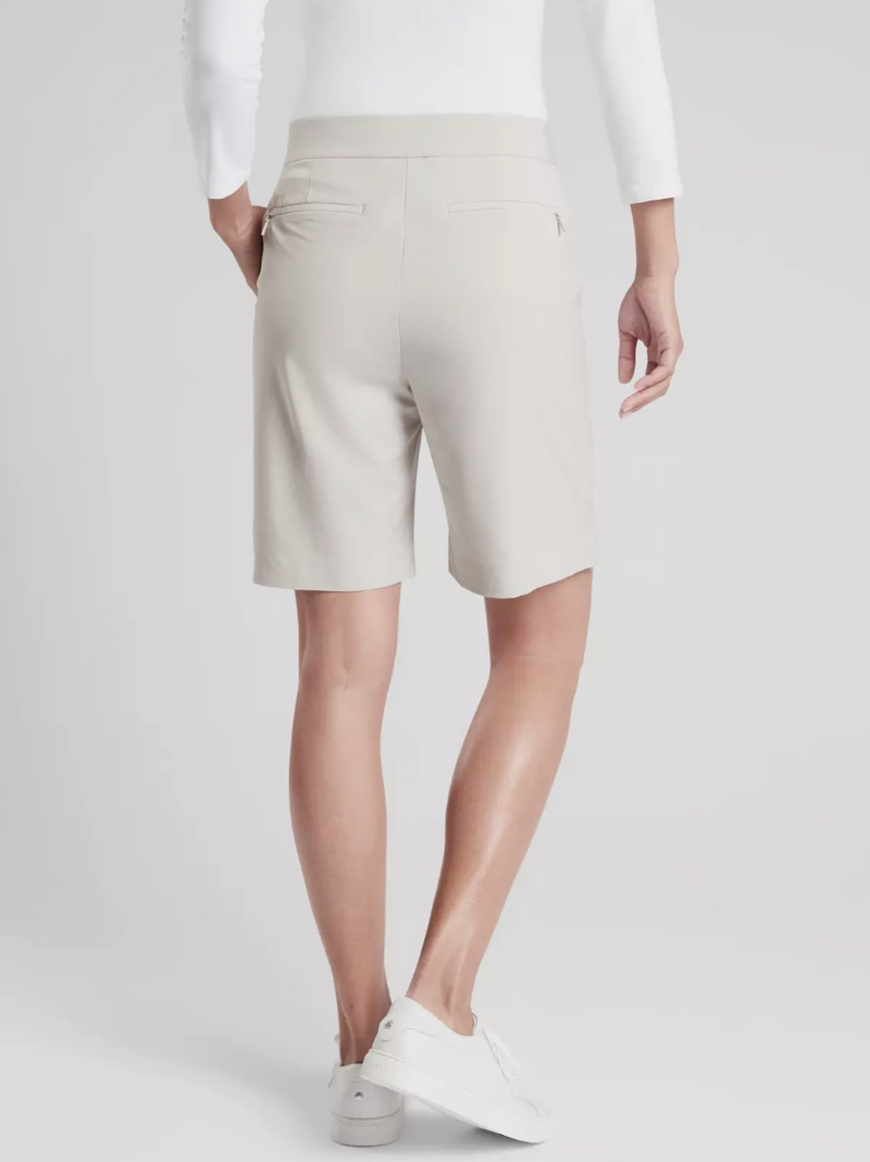 Athleta Birch Grey Elastic Waist Stretchy Tribeca 9