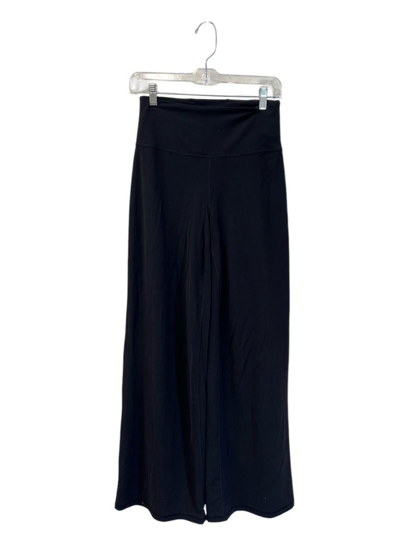 Athleta Size S Black nylon spandex Wide Leg High Waist Athletic Pants