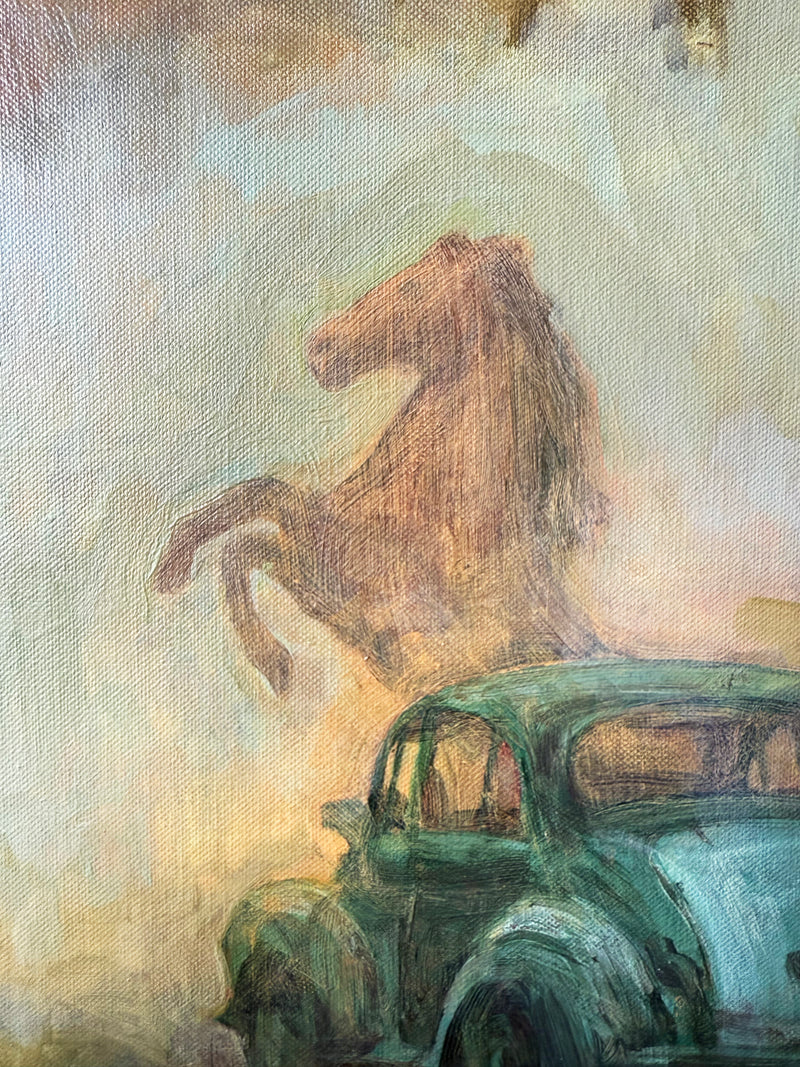 MINOR TROUBLE - Oil Painting