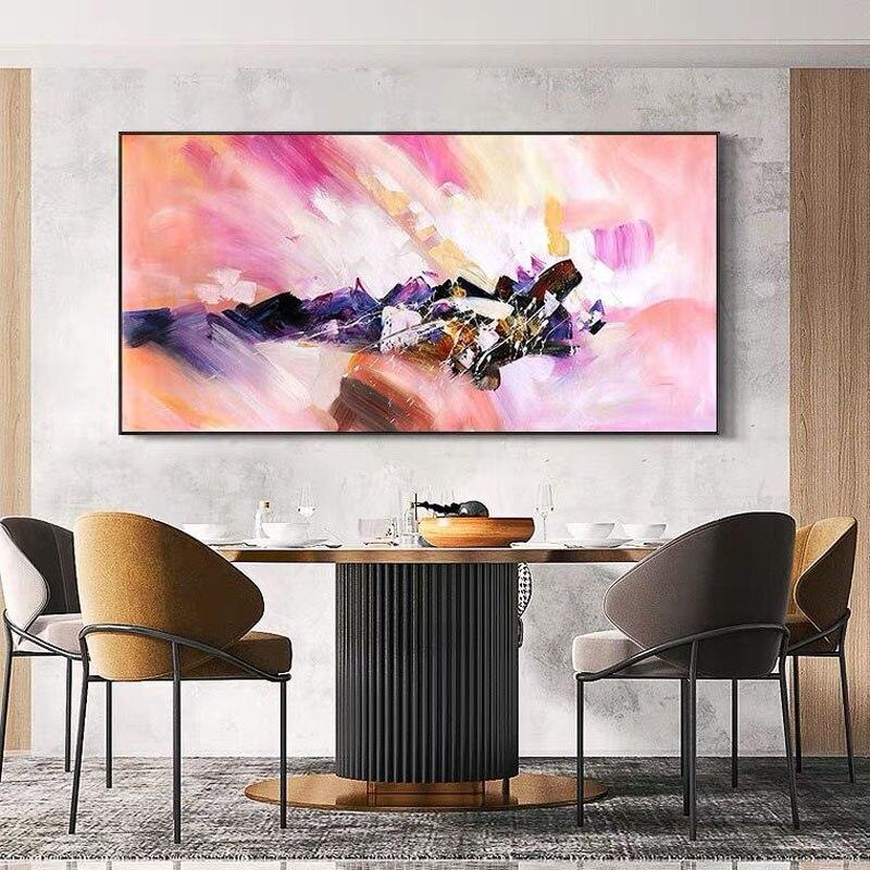Warm Colors Are Modern Abstract Decorative Oil Painting New Hand Painted On Canvas Home Good Decor